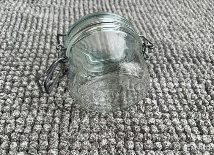 Банка с бугельным замком СССР стеклянная