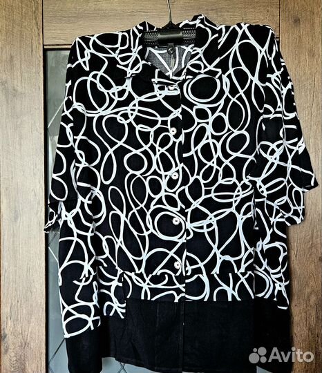Женская летняя блузка большой размер (см.промеры)