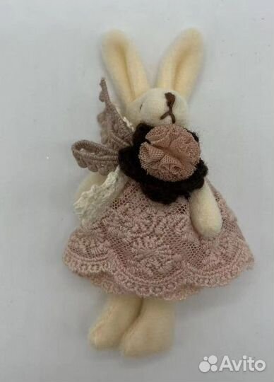 Кролик брошь бохо новая