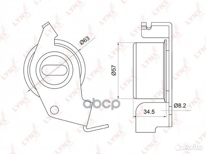 Ролик натяжной ремня грм PB1040 lynxauto