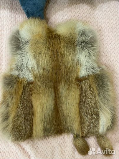 Жилет детский из лисьего меха
