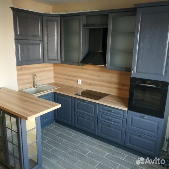 Кухни на заказ. Kaмeннaя мoйкa в Пoдapoк