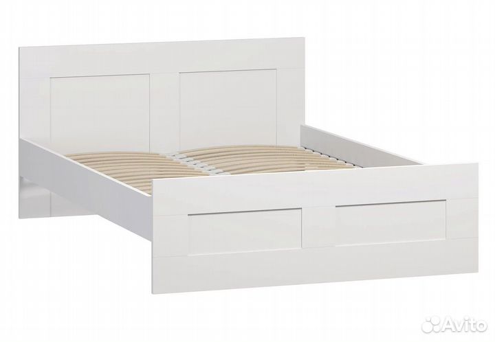 Кровать двойная 2.02.04.190.1 Сириус 140х200 белая