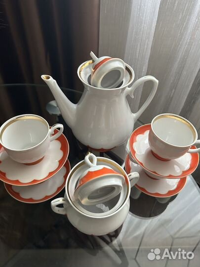 Кофейный сервиз фарфор СССР