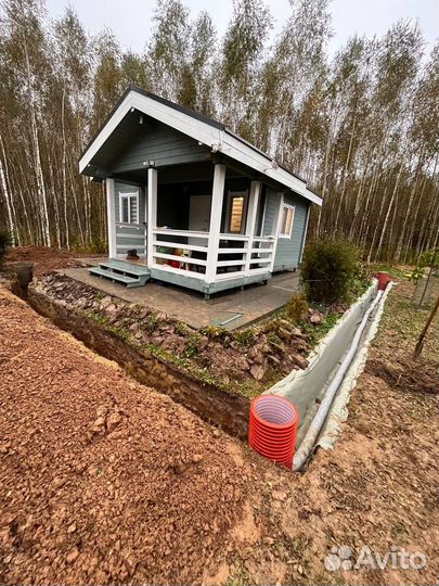 Дренаж участка,ливневка,отвод от фундамента,цоколя