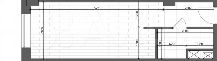 Апартаменты-студия, 26,3 м², 4/8 эт.