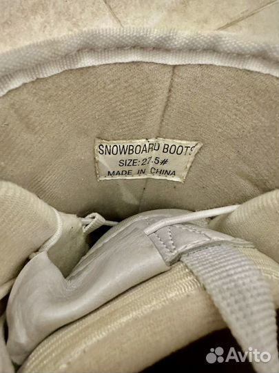 Ботинки для сноуборда EU 42,5, US 9,5, 27,5 см