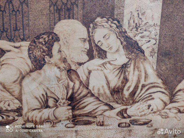 Картина панно из дерева