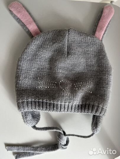 Шапка для девочки 46-48 шерстяная