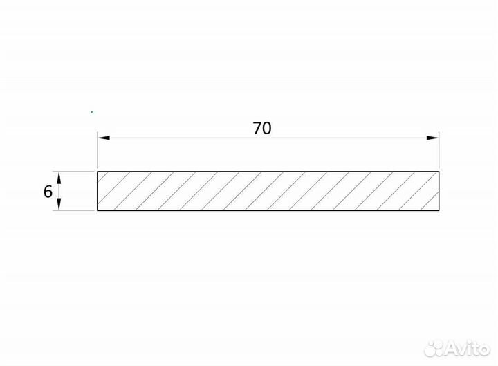 Наличник Стелла 2140х70x6 мм эмаль цвет белый