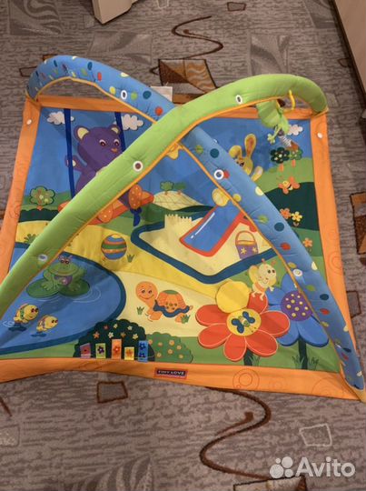 Развивающий коврик tiny love игрушки пакетом