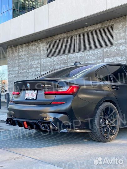 Диффузор Bmw G20 3 серия со стопом