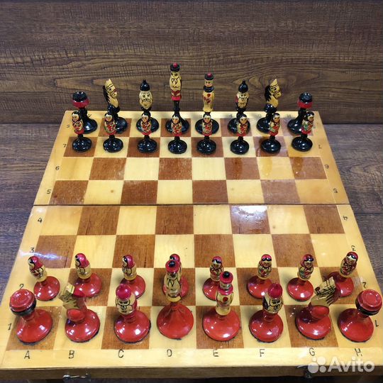 Шахматы семеновская роспись СССР