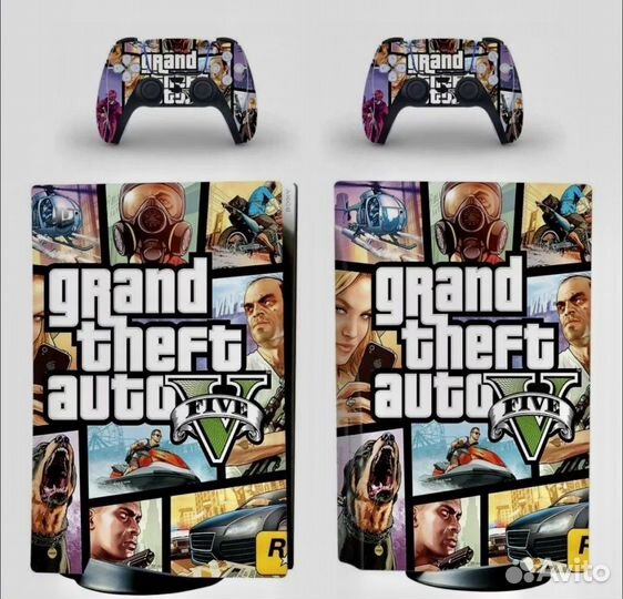 Наклейки для консоли PS5