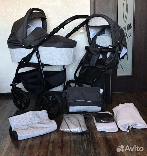 Коляска 2в1 Почти новая Baby Design