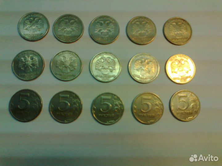 Монеты 5-ти рулевые спмд