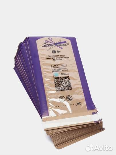 Пакеты для стерилизации SteriTimer, 100 шт