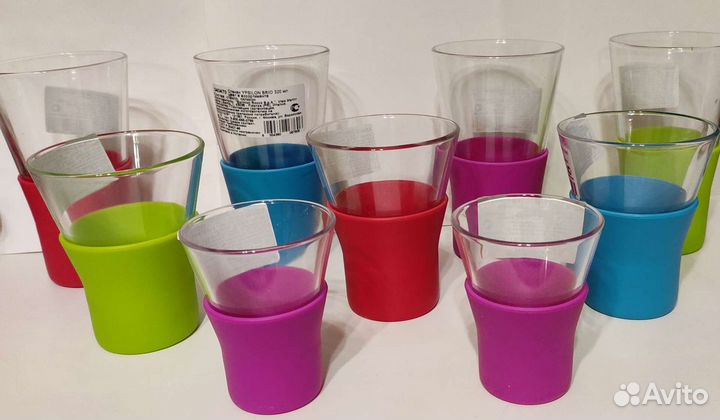 Стаканы термо Bormioli Rocco цветные стекло