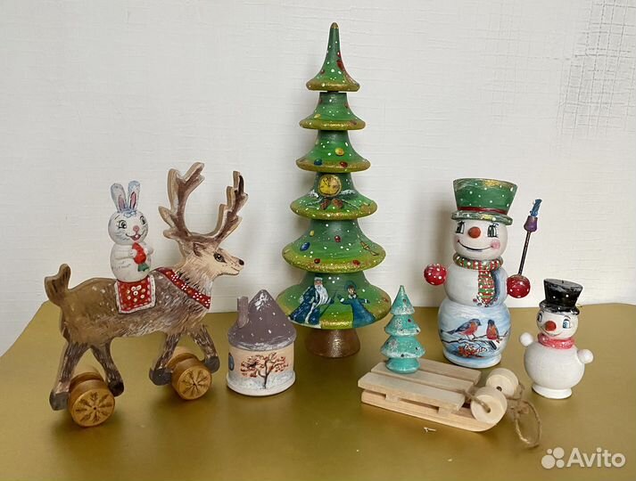 Деревянный новогодний декор