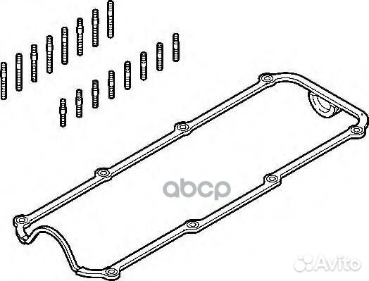 Прокладки крышки гбц (комплект: 1 прокладка пла