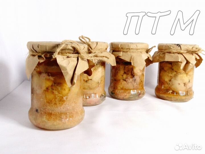 Печень трески в стекле