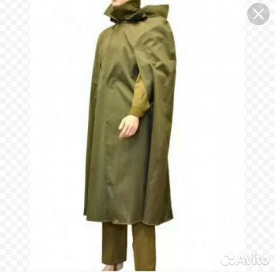 Плащ накидка прорезиненная