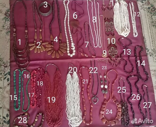 Колье из натуральных камней