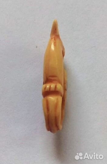 Птица Феникс Нэцкэ из Кости резная подвеска ru*54