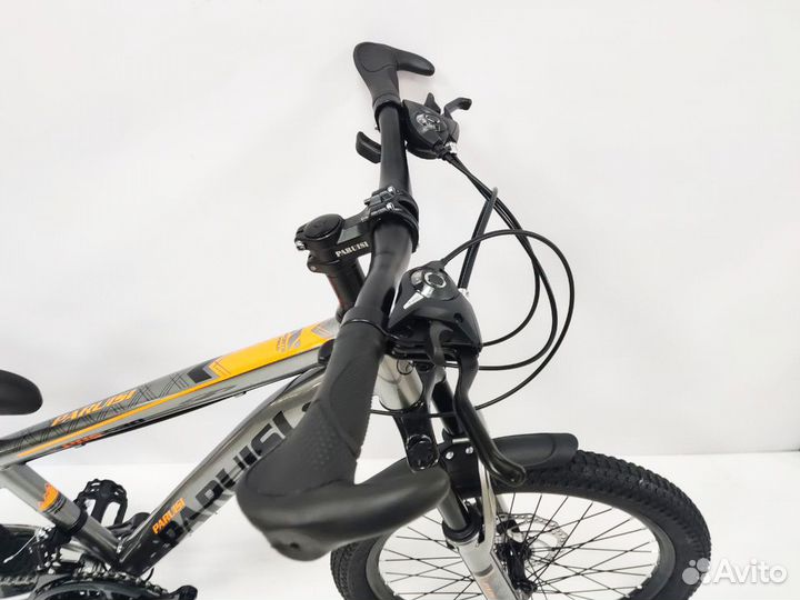 Велосипед детский, 21 скорость, серо-оранжевый