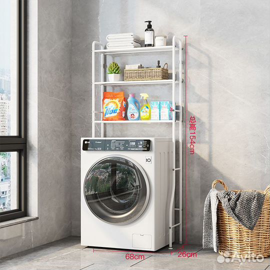 Полка стеллаж для ванной комнаты