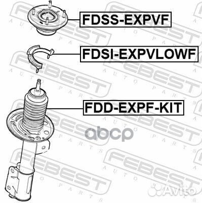 Опора переднего амортизатора fdss-expvf Febest