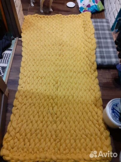 Плед вязаный