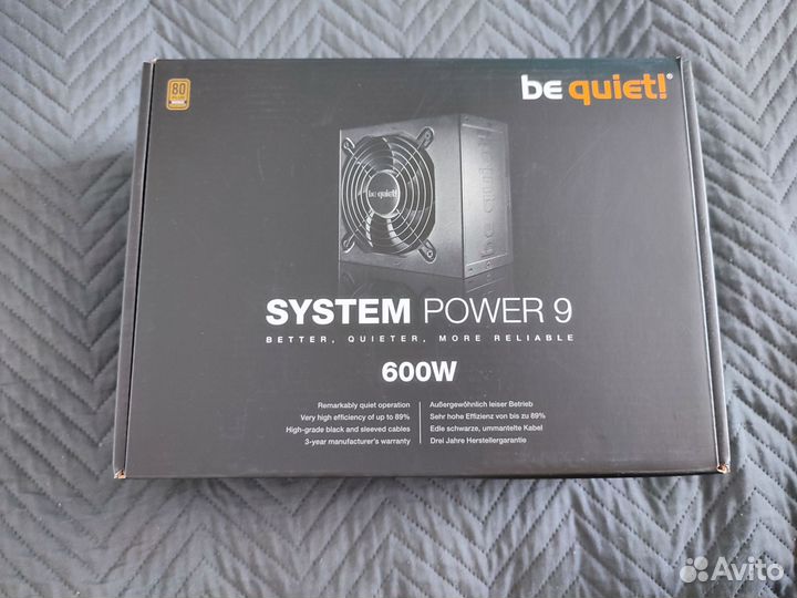 Блок питания be quiet system power 9 600w