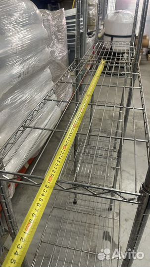 Стеллаж сетчатый двойной, для посуды