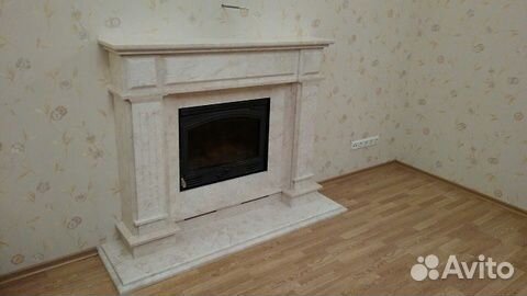 Камин из мрамора, облицовка, полки