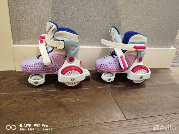 Коньки детские роликовые раздвижные 25-28р