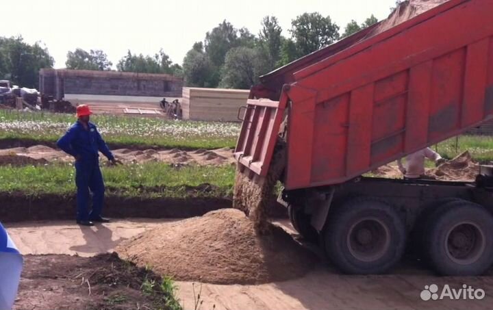 Песок, отсев щебня, пщс с доставкой