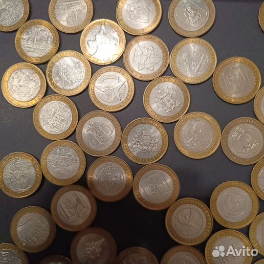 Юбилейные монеты России 10 р. Биметаллические