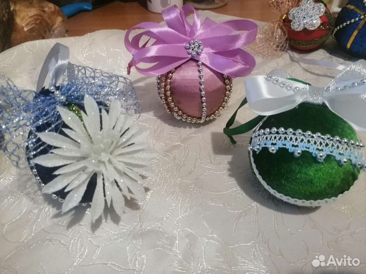 Новогодние шары ручной работы