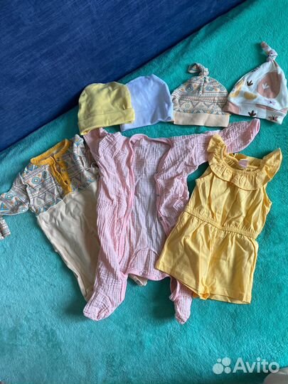 Вещи на девочку пакетом 56 62 68
