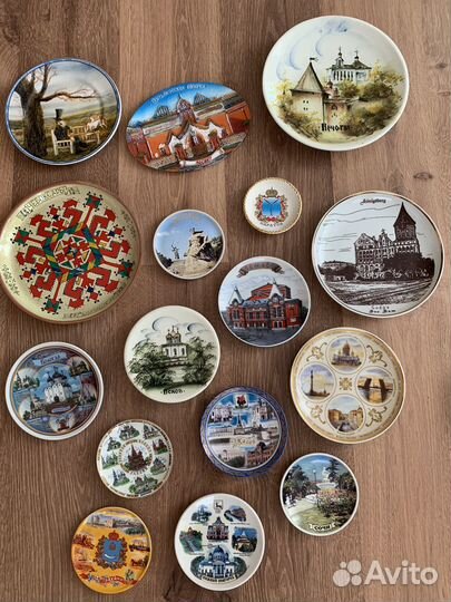Сувенирные тарелки на 2 х фото