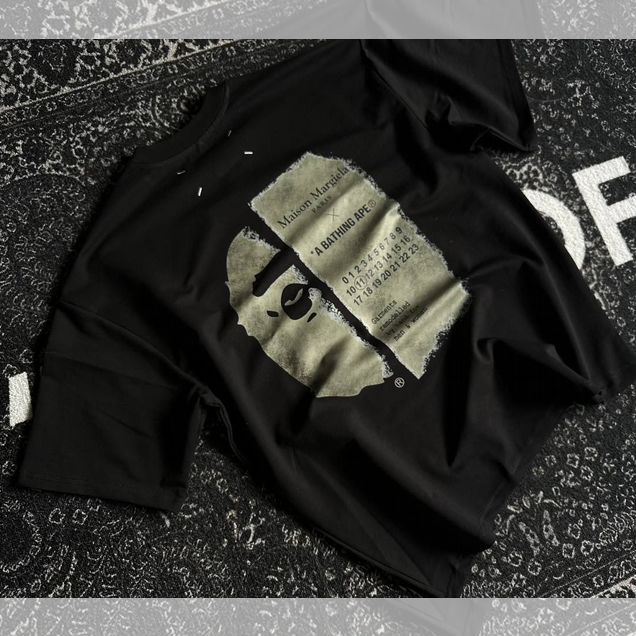 Футболка Bape x Maison Margiela чёрная