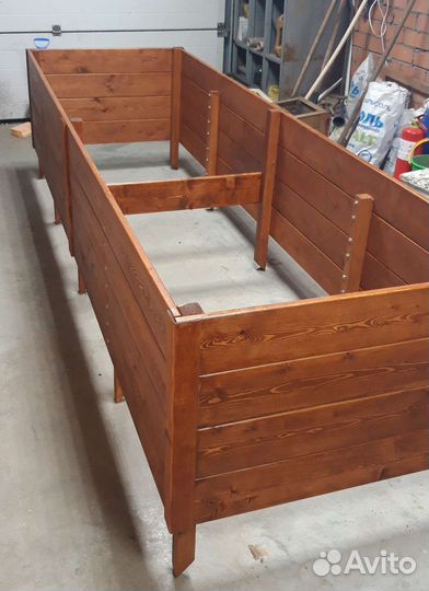 Деревянные грядки из лиственницы и сосны