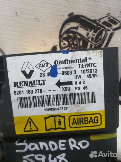 Блок SRS Renault Sandero K7JA710 2013