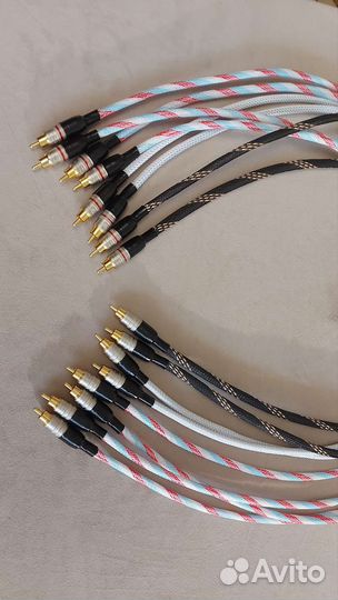 Межблочный авторский кабель антифазный (1м)