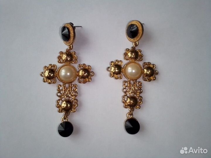 Серьги кресты