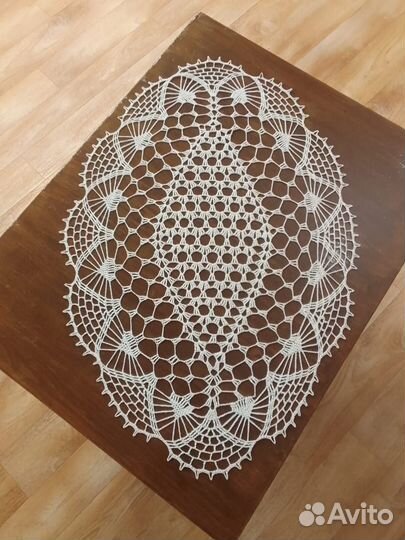 Вязаные салфетки овальные