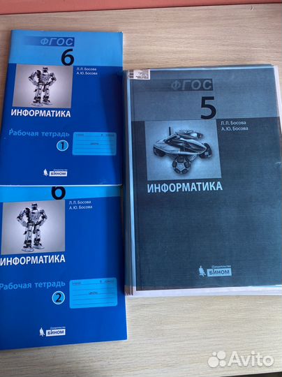 Учебник и рабочие тетради по информатике