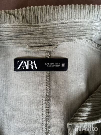 Вельветовая рубашка zara