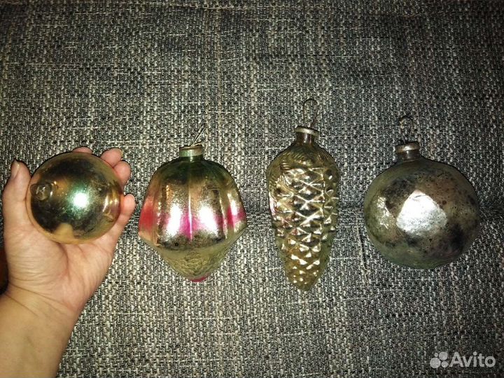 Елочные игрушки большие для уличной ёлки СССР